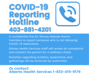 Stoney Health Services COVID-19 Reporting Hotline